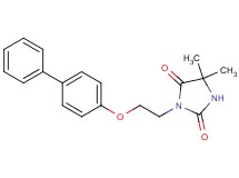 3-[2-(4-biphenylyloxy)ethyl]-5,5-dimethyl-2,4-imidazolidinedione