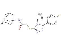 N-1-adamantyl-2-{[4-allyl-5-(4-fluorophenyl)-4H-1,2,4-triazol-3-yl]thio}acetamide