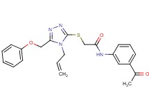 N-(3-acetylphenyl)-2-{[4-allyl-5-(phenoxymethyl)-4H-1,2,4-triazol-3-yl]thio}acetamide