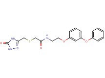 2-{[(5-oxo-4,5-dihydro-1H-1,2,4-triazol-3-yl)methyl]thio}-N-[2-(3-phenoxyphenoxy)ethyl]acetamide