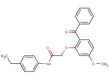 2-(2-benzoyl-5-methoxyphenoxy)-N-(4-ethylphenyl)acetamide