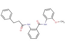 N-(2-methoxyphenyl)-2-[(3-phenylpropanoyl)amino]benzamide