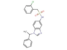 1-(2-chlorophenyl)-N-[1-(1-phenylethyl)-1H-benzimidazol-5-yl]methanesulfonamide