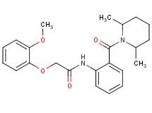 N-{2-[(2,6-dimethyl-1-piperidinyl)carbonyl]phenyl}-2-(2-methoxyphenoxy)acetamide