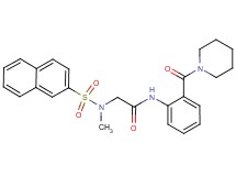 N~2~-methyl-N~2~-(2-naphthylsulfonyl)-N~1~-[2-(1-piperidinylcarbonyl)phenyl]glycinamide