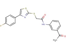 N-(3-acetylphenyl)-2-{[4-(4-fluorophenyl)-1,3-thiazol-2-yl]thio}acetamide