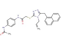 N-[4-(acetylamino)phenyl]-2-{[4-allyl-5-(1-naphthylmethyl)-4H-1,2,4-triazol-3-yl]thio}acetamide