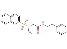 N~2~-methyl-N~2~-(2-naphthylsulfonyl)-N~1~-(2-phenylethyl)glycinamide