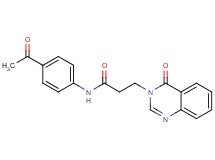 N-(4-acetylphenyl)-3-(4-oxo-3(4H)-quinazolinyl)propanamide