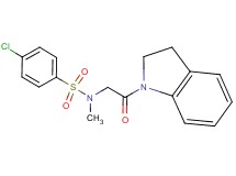 4-chloro-N-[2-(2,3-dihydro-1H-indol-1-yl)-2-oxoethyl]-N-methylbenzenesulfonamide