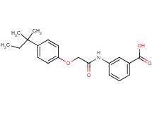 3-({[4-(1,1-dimethylpropyl)phenoxy]acetyl}amino)benzoic acid