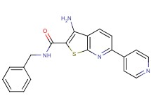 3-amino-N-benzyl-6-(4-pyridinyl)thieno[2,3-b]pyridine-2-carboxamide