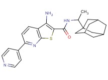 N-[1-(1-adamantyl)ethyl]-3-amino-6-(4-pyridinyl)thieno[2,3-b]pyridine-2-carboxamide