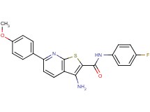 3-amino-N-(4-fluorophenyl)-6-(4-methoxyphenyl)thieno[2,3-b]pyridine-2-carboxamide