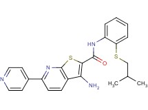 3-amino-N-[2-(isobutylthio)phenyl]-6-(4-pyridinyl)thieno[2,3-b]pyridine-2-carboxamide