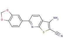 3-amino-6-(1,3-benzodioxol-5-yl)thieno[2,3-b]pyridine-2-carbonitrile