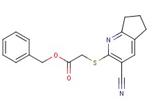 benzyl [(3-cyano-6,7-dihydro-5H-cyclopenta[b]pyridin-2-yl)thio]acetate