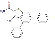 3-amino-6-(4-fluorophenyl)-4-phenylthieno[2,3-b]pyridine-2-carboxamide