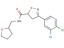 3-(3,4-dichlorophenyl)-N-(tetrahydro-2-furanylmethyl)-4,5-dihydro-5-isoxazolecarboxamide