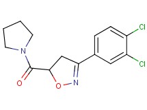 3-(3,4-dichlorophenyl)-5-(1-pyrrolidinylcarbonyl)-4,5-dihydroisoxazole