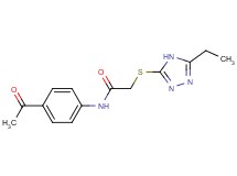 N-(4-acetylphenyl)-2-[(5-ethyl-4H-1,2,4-triazol-3-yl)thio]acetamide