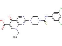 2-(4-{[(3,5-dichlorophenyl)amino]carbonothioyl}-1-piperazinyl)-8-ethyl-5-oxo-5,8-dihydropyrido[2,3-d]pyrimidine-6-carboxylic acid