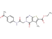 ethyl 3-{2-[(4-acetylphenyl)amino]-2-oxoethyl}-5-methyl-4-oxo-3,4-dihydrothieno[2,3-d]pyrimidine-6-carboxylate