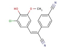 4-[2-(3-chloro-4-hydroxy-5-methoxyphenyl)-1-cyanovinyl]benzonitrile