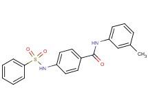 N-(3-methylphenyl)-4-[(phenylsulfonyl)amino]benzamide
