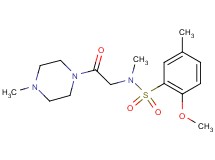 2-methoxy-N,5-dimethyl-N-[2-(4-methyl-1-piperazinyl)-2-oxoethyl]benzenesulfonamide