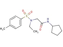 N~1~-cyclopentyl-N~2~-ethyl-N~2~-[(4-methylphenyl)sulfonyl]glycinamide