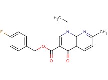 4-fluorobenzyl 1-ethyl-7-methyl-4-oxo-1,4-dihydro-1,8-naphthyridine-3-carboxylate
