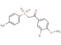 1-(3-bromo-4-methoxyphenyl)-2-[(4-methylphenyl)sulfonyl]ethanone
