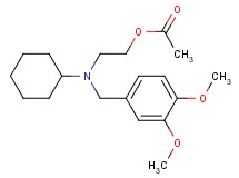 2-[cyclohexyl(3,4-dimethoxybenzyl)amino]ethyl acetate hydrochloride