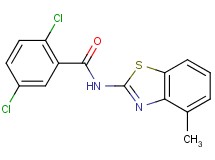 2,5-dichloro-N-(4-methyl-1,3-benzothiazol-2-yl)benzamide