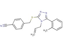 4-({[4-allyl-5-(2-methylphenyl)-4H-1,2,4-triazol-3-yl]thio}methyl)benzonitrile
