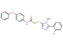 2-{[5-(2-chlorophenyl)-4-methyl-4H-1,2,4-triazol-3-yl]thio}-N-(4-phenoxyphenyl)acetamide