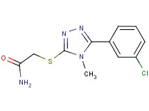 2-{[5-(3-chlorophenyl)-4-methyl-4H-1,2,4-triazol-3-yl]thio}acetamide