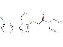 2-{[5-(3-chlorophenyl)-4-ethyl-4H-1,2,4-triazol-3-yl]thio}-N,N-diethylacetamide