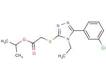 isopropyl {[5-(3-chlorophenyl)-4-ethyl-4H-1,2,4-triazol-3-yl]thio}acetate