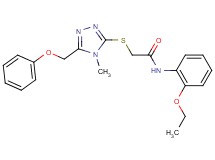 N-(2-ethoxyphenyl)-2-{[4-methyl-5-(phenoxymethyl)-4H-1,2,4-triazol-3-yl]thio}acetamide