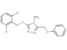 3-[(2,6-dichlorobenzyl)thio]-4-methyl-5-(phenoxymethyl)-4H-1,2,4-triazole