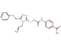4-[({[4-allyl-5-(phenoxymethyl)-4H-1,2,4-triazol-3-yl]thio}acetyl)amino]benzamide