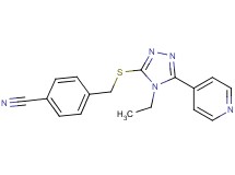 4-({[4-ethyl-5-(4-pyridinyl)-4H-1,2,4-triazol-3-yl]thio}methyl)benzonitrile