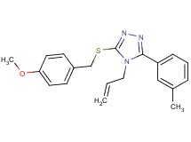 4-allyl-3-[(4-methoxybenzyl)thio]-5-(3-methylphenyl)-4H-1,2,4-triazole