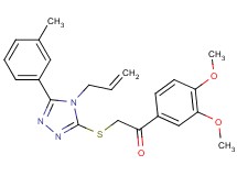 2-{[4-allyl-5-(3-methylphenyl)-4H-1,2,4-triazol-3-yl]thio}-1-(3,4-dimethoxyphenyl)ethanone