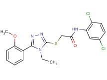 N-(2,5-dichlorophenyl)-2-{[4-ethyl-5-(2-methoxyphenyl)-4H-1,2,4-triazol-3-yl]thio}acetamide