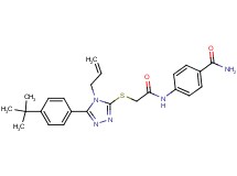 4-[({[4-allyl-5-(4-tert-butylphenyl)-4H-1,2,4-triazol-3-yl]thio}acetyl)amino]benzamide