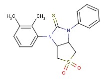 1-(2,3-dimethylphenyl)-3-phenyltetrahydro-1H-thieno[3,4-d]imidazole-2(3H)-thione 5,5-dioxide