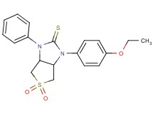 1-(4-ethoxyphenyl)-3-phenyltetrahydro-1H-thieno[3,4-d]imidazole-2(3H)-thione 5,5-dioxide